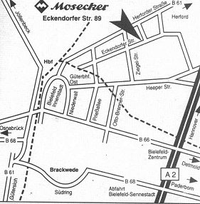 Anfahrt Mosecker
