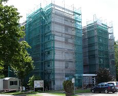 Sanierung 28 WE Heizung Lüftung Sanitär Solar 2009